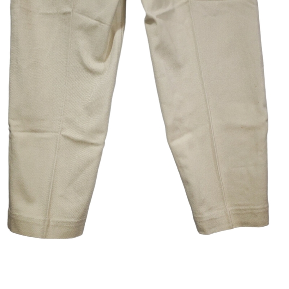 VTG 90s Cream Denim Jeans Sz 14 30x26 High-Rise Tapered Bootcut Mom Hi-Waisted - Picture 5 of 6